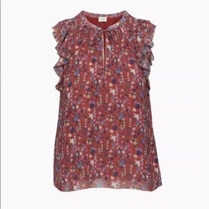 Aritzia Wilfred Floral Chanson Blouse